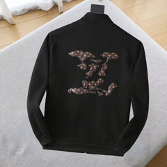 LV BLACK JACKET EMBROIDERED LOGO 239045