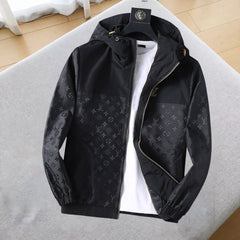 LV BLACK MONOGRAM HOODED JACKET 239052
