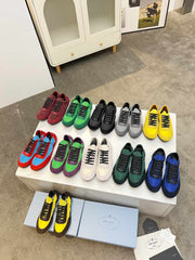 COLLAPSE SNEAKERS IN BLACK SUEDE AND FOREST GREEN NYLON