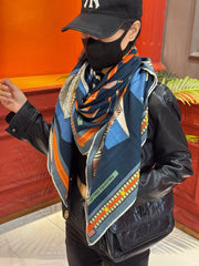 HERMES 25S SCARF 140 IN CASHMERE SILK 727300