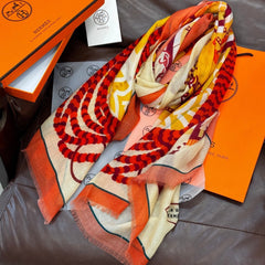 HERMES 25S SCARF 200 IN CASHMERE SILK 730599