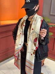 LV SCARF 140 CM IN SILK 730621