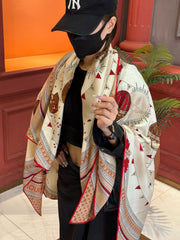 LV SCARF 140 CM IN SILK 730621