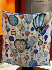 LV SCARF 140 CM IN WOOL MIX SILK 735798