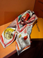 LV SCARF 140 CM IN WOOL MIX SILK 735799