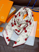 LV SCARF 140 CM IN SILK-CASHMERE BLEND 737267
