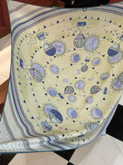 LV SCARF 140 CM IN SILK-CASHMERE BLEND 737274