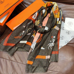HERMES 25S SCARF 200 IN SILK 856441