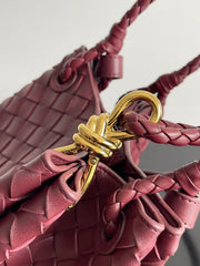 BV Small Parachute 21 Burgundy Lambskin Ghw