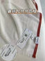 CC SCARF 180 CM IN WHITE WITH RED BORDER CASHMERE SILK 287510