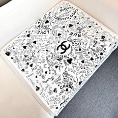 CHANEL 25S SCARF 90 IN SILK 730660