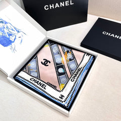CHANEL 25S SCARF 88 IN SILK 737190
