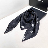 CHANEL 25S SCARF 90 IN SILK 724783
