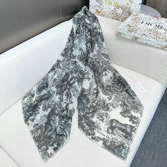 DIOR SCARF 180 CM IN CASHMERE-SILK BLEND 706550