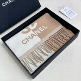 CHANEL 25S SCARF 184 IN MERINO WOOL 727323