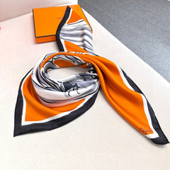 HERMES 25S SCARF 90 IN SILK TWILL 733934