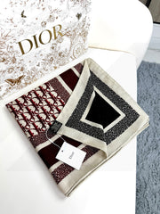 DIOR SCARF 140 CM IN CASHMERE-SILK BLEND 699255