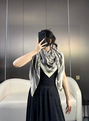 DIOR SCARF 140 CM IN CASHMERE-SILK BLEND 699256