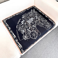 HERMES 25S SCARF 90 IN SILK 737177