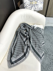 DIOR SCARF 140 CM IN SILK-WOOL BLEND 702041