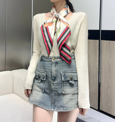 HERMES 25S SCARF 90 IN SILK TWILL 733929