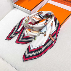 HERMES 25S SCARF 90 IN SILK TWILL 733929
