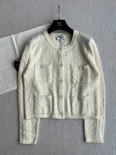 Chanel 25P Cardigan Beige Cashmere 220196