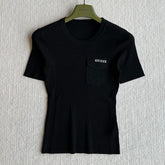 GUCCI SHORT-SLEEVE KNIT TOP 242809