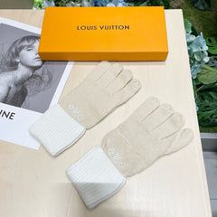 GLOVES IN BEIGE CREAM MIX WHITE WOOL 458547