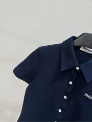 MIUMIU SHORT SLEEVE POLO SHIRT 273028
