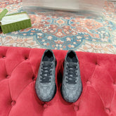 GG RHYTON TRAINER CHARCOAL CALFSKIN