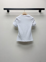 Miu 25C Petit Bateau X Miu Miu stretch jersey slim T-shirt 228169