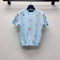 LV CREW NECK KNIT SWEATER 228111