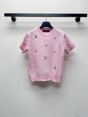 LV CREW NECK KNIT SWEATER 228112