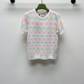 GUCCI SHORT-SLEEVE KNIT TOP 232145