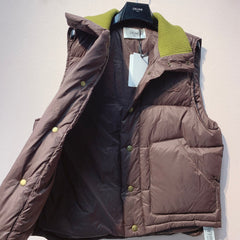 CELINE 25S UFFER VEST WITH KNIT COLLAR 0043