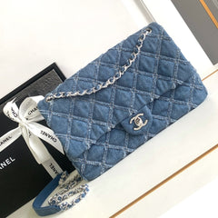 CC MINI 25 CLASSIC BAG IN BLUE COBALT DENIM