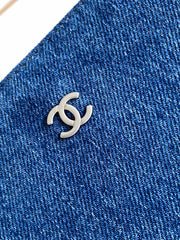 CC MEDIUM 37 BAG IN NAVY BLUE DENIM