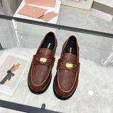 PENNY LOAFERS IN BROWN BLENDED CALFSKIN