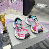 STAPLER SNEAKER IN GRAY PINK BLUE POLYURETHANE AND MESH
