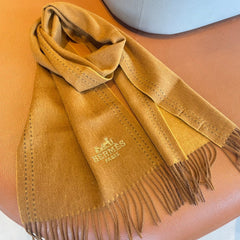 SCARF 180CM COPPER BROWN CASHMERE