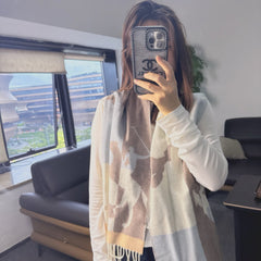 HERMES 25S SCARF 170 IN CASHMERE 854666