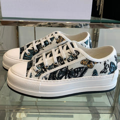 WALK'N PLATFORM SNEAKER IN COLORFUL EMBROIDERED FABRIC