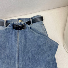 Loewe 25 Straight Jeans Blue Denim Cotton