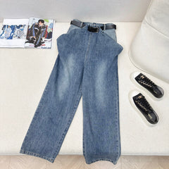 Loewe 25 Straight Jeans Blue Denim Cotton