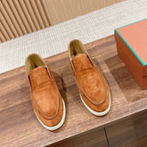 LP OPEN WALK LOAFERS BRIGHT BROWN SUEDE