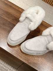 LP CLASSIC SUMMER CHARMS WALK LOAFERS LIGHT GRAY CALFSKIN