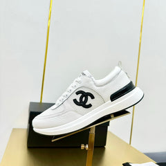 CLASSIC TRAINER IN WHITE MERCERIZED VELVET