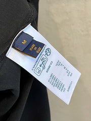 LV BLACK COTTON T-SHIRT EMBROIDERED LOGO 238862