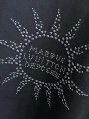 LV T-SHIRT IN BLACK PURE COTTON WITH EMBROIDERED LOGO 238772